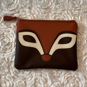 Red fox zipper pouch